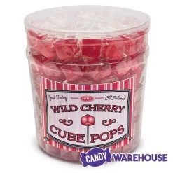 Espeez Cube Pop - Wild Cherry: 100-Piece Tub -Snack Store espeez cube pop wild cherry 100 piece tub candy warehouse 3