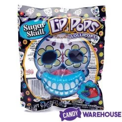 Flix Candy Day Of The Dead Sweet Skull Lip Pops Candy Packs: 12-Piece Display -Snack Store flix candy day of the dead sweet skull lip pops candy packs 12 piece display candy warehouse 3