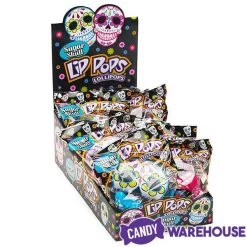 Flix Candy Day Of The Dead Sweet Skull Lip Pops Candy Packs: 12-Piece Display -Snack Store flix candy day of the dead sweet skull lip pops candy packs 12 piece display candy warehouse 8