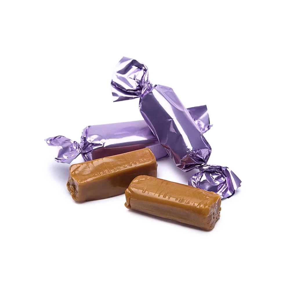 Foiled Caramel Candy - Lavender: 180-Piece Bag 1 Foiled Caramel Candy - Lavender: 180-Piece Bag