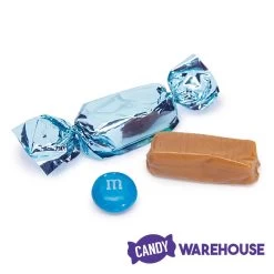 Foiled Caramel Candy - Light Blue: 180-Piece Bag -Snack Store foiled caramel candy light blue 180 piece bag candy warehouse 4