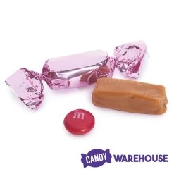 Foiled Caramel Candy - Light Pink: 180-Piece Bag -Snack Store foiled caramel candy light pink 180 piece bag candy warehouse 4