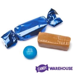 Foiled Caramel Candy - Navy Blue: 180-Piece Bag 7 Foiled Caramel Candy - Navy Blue: 180-Piece Bag -Snack Store foiled caramel candy navy blue 180 piece bag candy warehouse 3