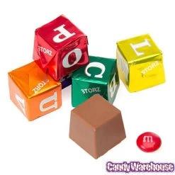 Foiled Chocolate And Hazelnut ABC Blocks Candy: 145-Piece Tub -Snack Store foiled chocolate and hazelnut abc blocks candy 145 piece tub candy warehouse 3