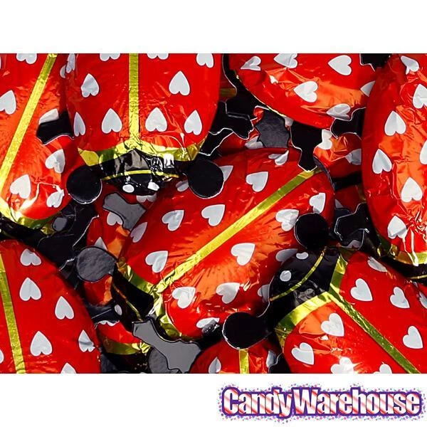 Foiled Milk Chocolate Lady Bugs: 36-Piece Display 4 Foiled Milk Chocolate Lady Bugs: 36-Piece Display - Image 4