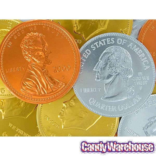 Fort Knox Foiled Milk Chocolate 4-Inch Medallions: 20-Piece Box 2 Fort Knox Foiled Milk Chocolate 4-Inch Medallions: 20-Piece Box - Image 2