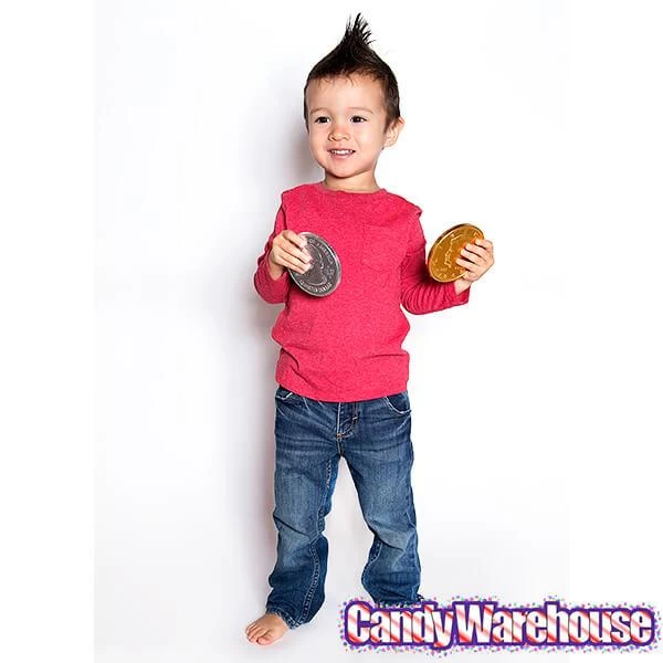 Fort Knox Foiled Milk Chocolate 4-Inch Medallions: 20-Piece Box 3 Fort Knox Foiled Milk Chocolate 4-Inch Medallions: 20-Piece Box - Image 3