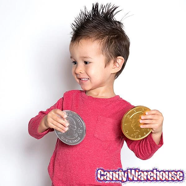 Fort Knox Foiled Milk Chocolate 4-Inch Medallions: 20-Piece Box 4 Fort Knox Foiled Milk Chocolate 4-Inch Medallions: 20-Piece Box - Image 4