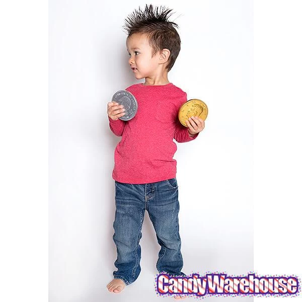 Fort Knox Foiled Milk Chocolate 4-Inch Medallions: 20-Piece Box 5 Fort Knox Foiled Milk Chocolate 4-Inch Medallions: 20-Piece Box - Image 5