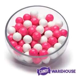Snack Store -Snack Store gumballs color combo pink and white 4lb box candy warehouse 2