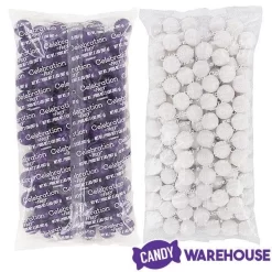 Gumballs Color Combo - Purple And White: 4LB Box -Snack Store gumballs color combo purple and white 4lb box candy warehouse 4