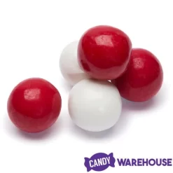 Gumballs Color Combo - Red And White: 4LB Box 6 Gumballs Color Combo - Red And White: 4LB Box -Snack Store gumballs color combo red and white 4lb box candy warehouse 3