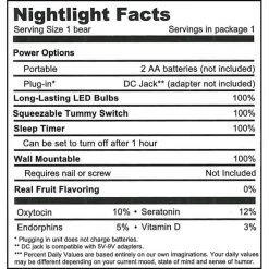 Gummy Bear Night Light - Orange -Snack Store gummy bear night light orange candy warehouse 4