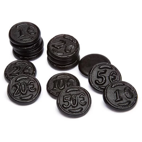 Gustaf's Black Licorice Coins: 1KG Bag 1 Gustaf's Black Licorice Coins: 1KG Bag