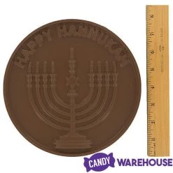 Happy Hanukkah Milk Chocolate Giant Gelt: 8.65-Ounce Coin -Snack Store happy hanukkah milk chocolate giant gelt 8 65 ounce coin candy warehouse 3