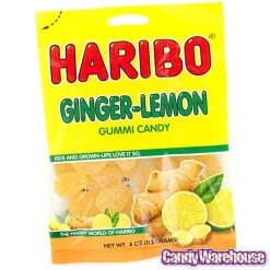 Haribo Ginger-Lemon Gummy Candy: 3LB Box -Snack Store haribo ginger lemon gummy candy 3lb box candy warehouse 4