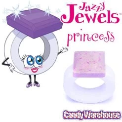 Jazzy Jewels Candy Rings: 30-Piece Bag -Snack Store jazzy jewels candy rings 30 piece bag candy warehouse 8