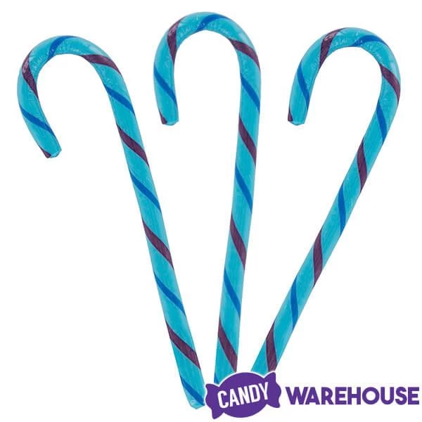 Jelly Belly Candy Canes - Blueberry: 80-Piece Bucket 2 Jelly Belly Candy Canes - Blueberry: 80-Piece Bucket - Image 2
