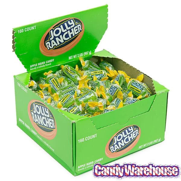 Jolly Rancher Hard Candy - Green Apple: 160-Piece Box 3 Jolly Rancher Hard Candy - Green Apple: 160-Piece Box - Image 3
