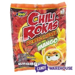 Jovy Chili Rokas Revolcadas Hard Candy - Mango: 65-Piece Bag -Snack Store jovy chili rokas revolcadas hard candy mango 65 piece bag candy warehouse 4