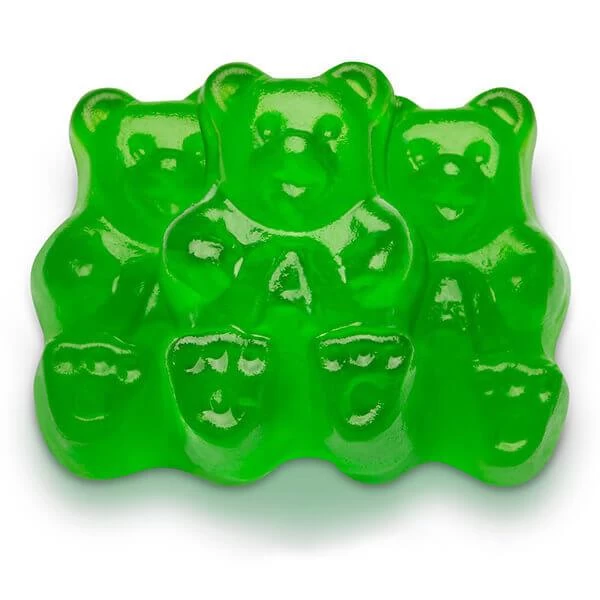 Jovy Green Apple Gummy Bears: 5LB Bag 1 Jovy Green Apple Gummy Bears: 5LB Bag