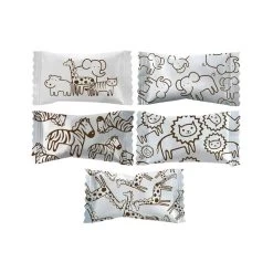 Jungle Animal Print Wrapped Buttermint Creams: 300-Piece Case