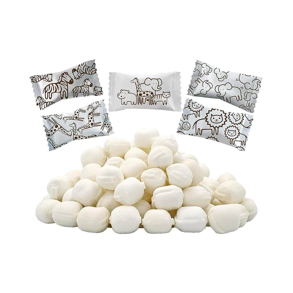 Jungle Animal Print Wrapped Buttermint Creams: 300-Piece Case 2 Jungle Animal Print Wrapped Buttermint Creams: 300-Piece Case - Image 2