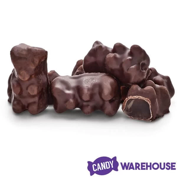Koppers Dark Chocolate Covered Gummi Bears: 1LB Jar 2 Koppers Dark Chocolate Covered Gummi Bears: 1LB Jar - Image 2