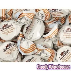 Lancaster Caramel And Vanilla Soft Cremes Candy: 8-Ounce Bag -Snack Store lancaster caramel and vanilla soft cremes candy 8 ounce bag candy warehouse 3