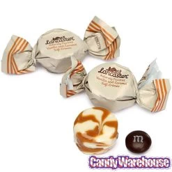 Lancaster Caramel And Vanilla Soft Cremes Candy: 8-Ounce Bag -Snack Store lancaster caramel and vanilla soft cremes candy 8 ounce bag candy warehouse 4