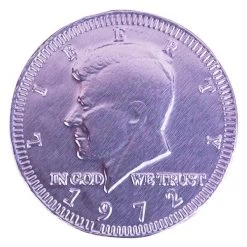 Lavender Foiled Milk Chocolate Coins: 1LB Bag