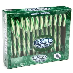 LifeSavers Candy Canes - Wint-O-Green: 12-Piece Box