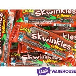 Lucas Skwinkles Rellenos Chili Candy Packs: 12-Piece Box -Snack Store lucas skwinkles rellenos chili candy packs 12 piece box candy warehouse 3