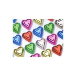 Madelaine Assorted Colors Foiled Milk Chocolate Hearts: 5LB Bag -Snack Store madelaine assorted colors foiled milk chocolate hearts 5lb bag candy warehouse 4