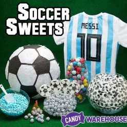 Madelaine Foiled Milk Chocolate Soccer Balls: 5LB Bag -Snack Store madelaine foiled milk chocolate soccer balls 5lb bag candy warehouse 3