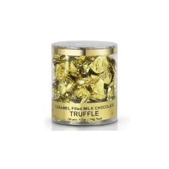 Madelaine Gold Foiled Caramel Filled Chocolate Truffles: 30-Piece Tub -Snack Store madelaine gold foiled caramel filled chocolate truffles 30 piece tub candy warehouse 4