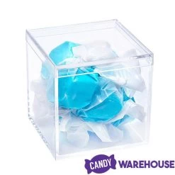 Mini Acrylic Favor Boxes - 5-Ounce Cube With Lid: 12-Piece Set -Snack Store mini acrylic favor boxes 5 ounce cube with lid 12 piece set candy warehouse 3