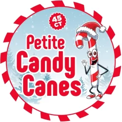Mini Candy Canes - Red And White: 45-Piece Jar -Snack Store mini candy canes red and white 45 piece jar candy warehouse 3