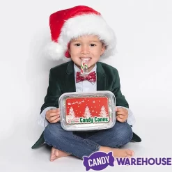 Mini Candy Canes - Red, Green, And White: 100-Piece Tub -Snack Store mini candy canes red green and white 100 piece tub candy warehouse 4