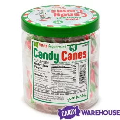 Mini Candy Canes - Red, Green, And White: 45-Piece Jar 11 Mini Candy Canes - Red, Green, And White: 45-Piece Jar -Snack Store mini candy canes red green and white 45 piece jar candy warehouse 4