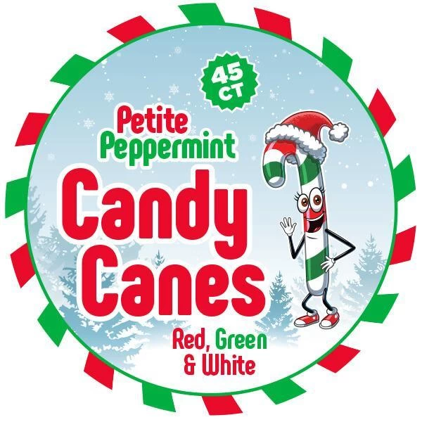 Mini Candy Canes - Red, Green, And White: 45-Piece Jar 5 Mini Candy Canes - Red, Green, And White: 45-Piece Jar - Image 5