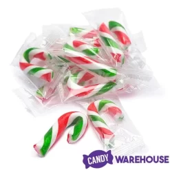 Mini Candy Canes - Red, Green, And White: 45-Piece Jar 15 Mini Candy Canes - Red, Green, And White: 45-Piece Jar -Snack Store mini candy canes red green and white 45 piece jar candy warehouse 8