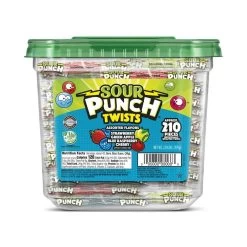 Mini Sour Punch Twists - Wrapped: 210-Piece Tub -Snack Store mini sour punch twists wrapped 210 piece tub candy warehouse 5