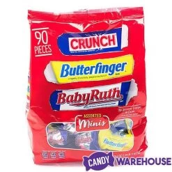 Nestlé® Nestle Assorted Miniatures Candy Bars: 90-Piece Bag -Snack Store nestle assorted miniatures candy bars 90 piece bag candy warehouse 6