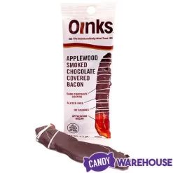 Oinks Applewood Smoked Chocolate Covered Bacon -Snack Store oinks applewood smoked chocolate covered bacon candy warehouse 3
