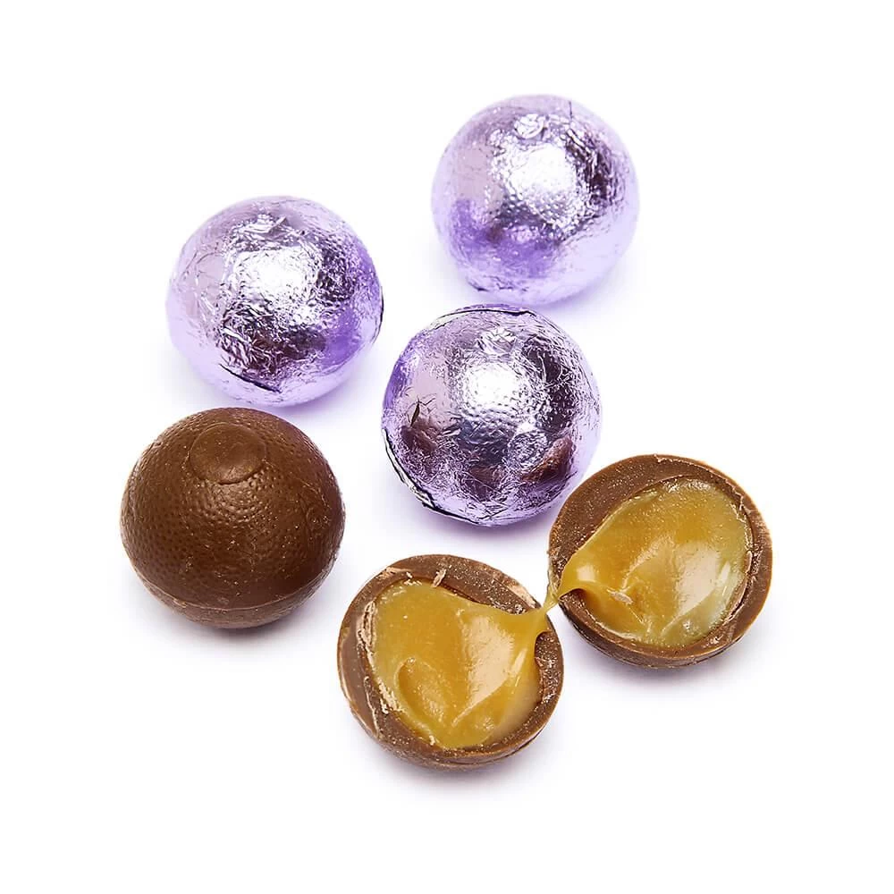 Palmer Foiled Caramel Filled Chocolate Candy Balls - Lavender: 5LB Bag 1 Palmer Foiled Caramel Filled Chocolate Candy Balls - Lavender: 5LB Bag
