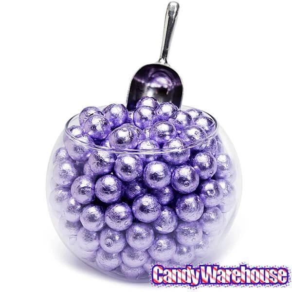 Palmer Foiled Caramel Filled Chocolate Candy Balls - Lavender: 5LB Bag 2 Palmer Foiled Caramel Filled Chocolate Candy Balls - Lavender: 5LB Bag - Image 2