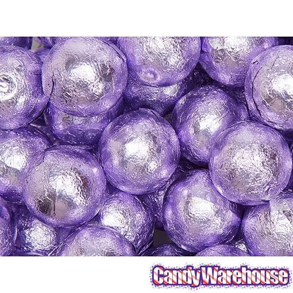 Palmer Foiled Caramel Filled Chocolate Candy Balls - Lavender: 5LB Bag 3 Palmer Foiled Caramel Filled Chocolate Candy Balls - Lavender: 5LB Bag - Image 3