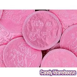 Pink Foiled Baby Girl Milk Chocolate Coins: 1LB Bag -Snack Store pink foiled baby girl milk chocolate coins 1lb bag candy warehouse 4 67df0afb bc07 4d8e 9251 734fa6fe60db