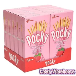 Pocky - Strawberry Cream Covered Biscuit Sticks Packs: 10-Piece Box 7 Pocky - Strawberry Cream Covered Biscuit Sticks Packs: 10-Piece Box -Snack Store pocky strawberry cream covered biscuit sticks packs 10 piece box candy warehouse 4